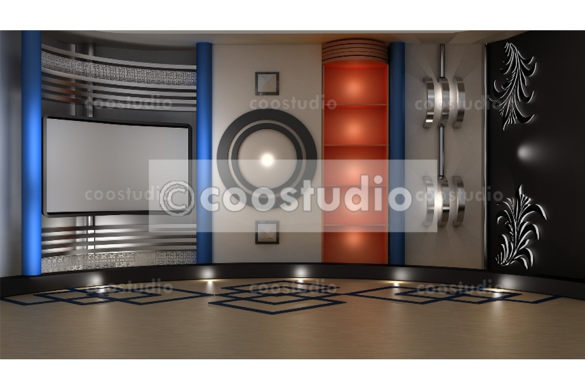 Stock photo Islamic TV virtual studio